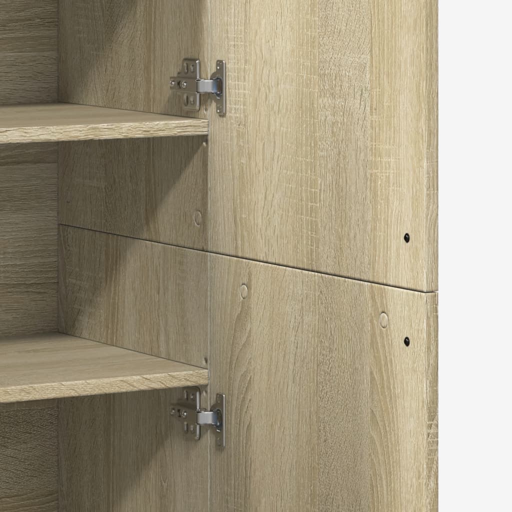 Chest of drawers, Sonoma oak, 80x35x180cm, engineered wood