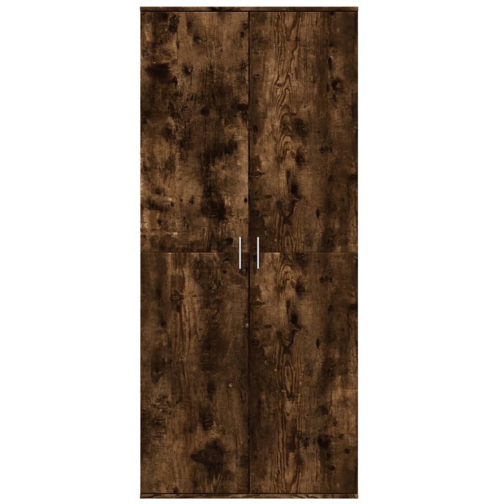 Komoda, dūminio ąžuolo spalvos, 80x35x180cm, apdirbta mediena