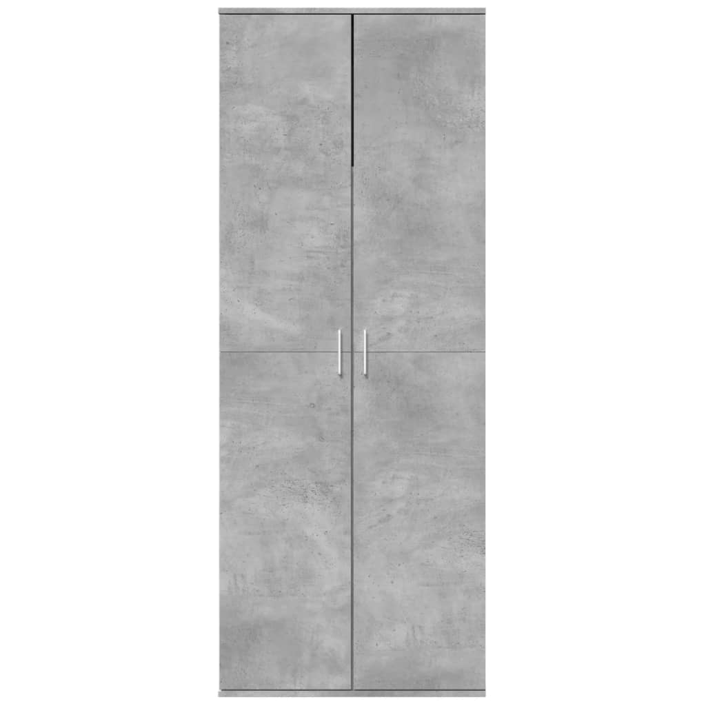 Komoda, betono pilkos spalvos, 70x35x180cm, apdirbta mediena