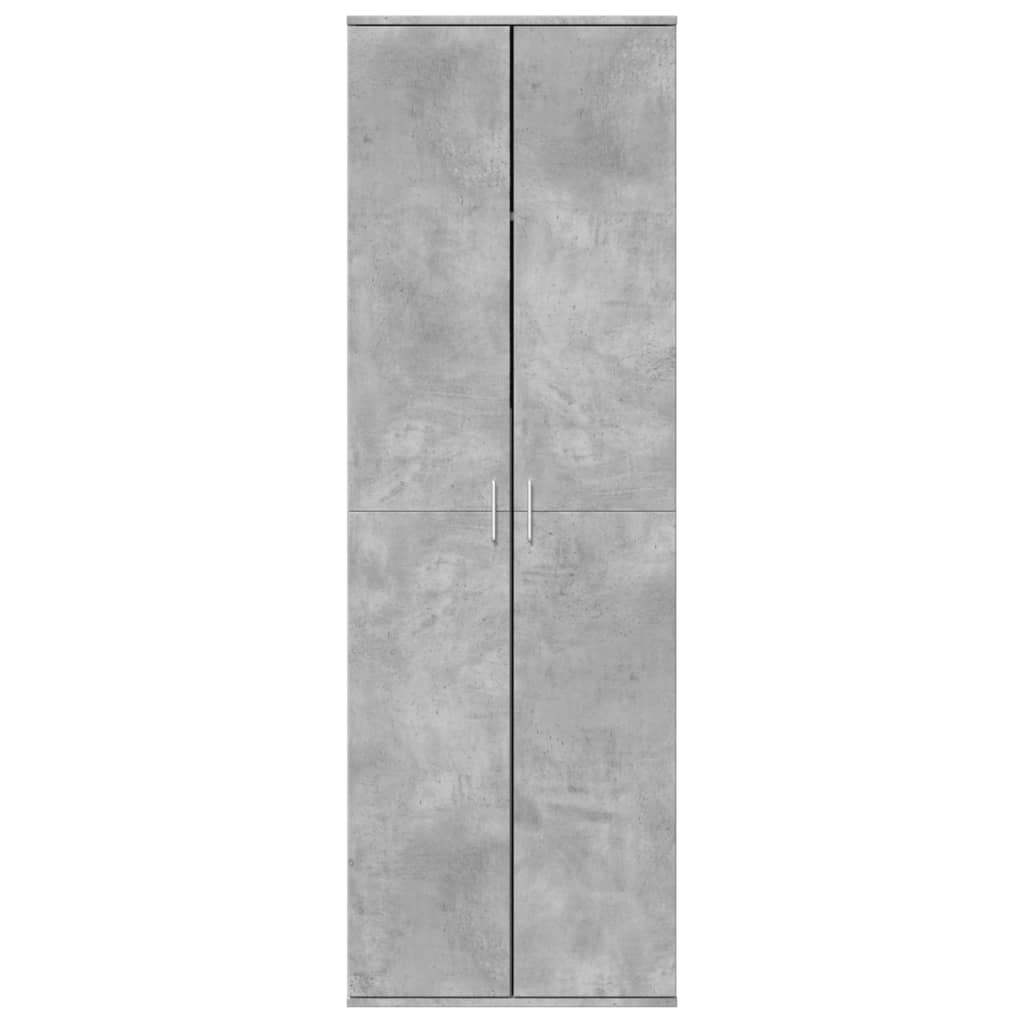 Komoda, betono pilkos spalvos, 60x35x180cm, apdirbta mediena