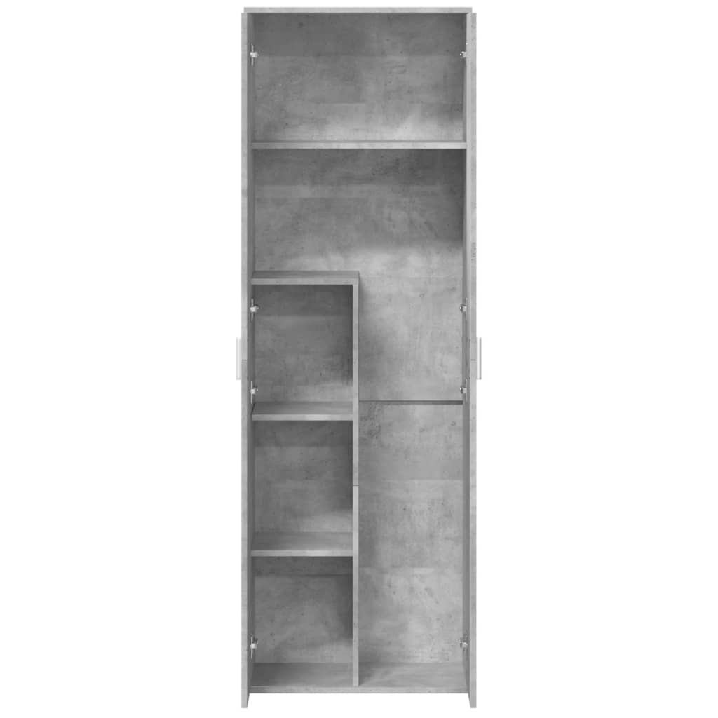 Komoda, betono pilkos spalvos, 60x35x180cm, apdirbta mediena