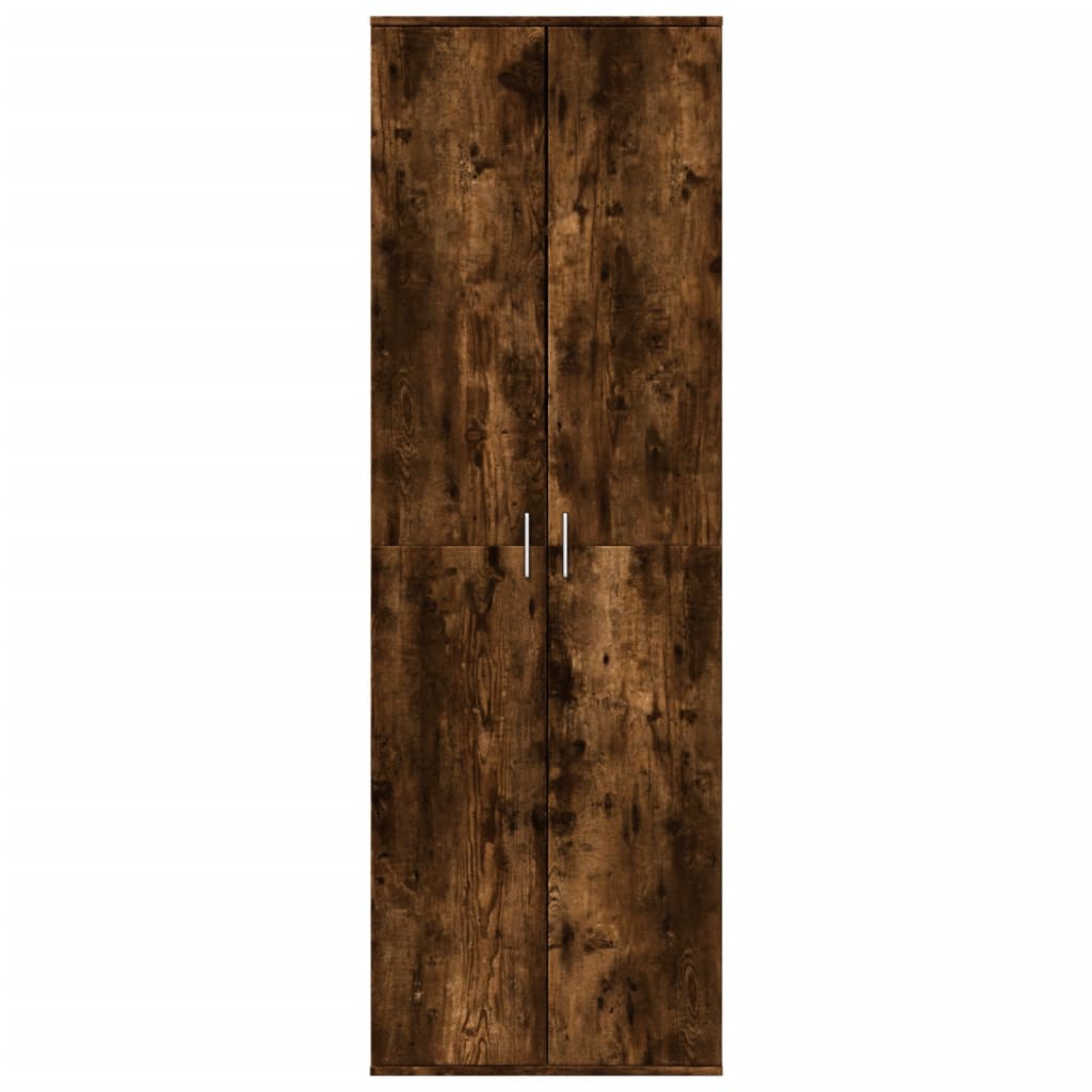 Chest of drawers, smoky oak, 60x35x180cm, engineered wood