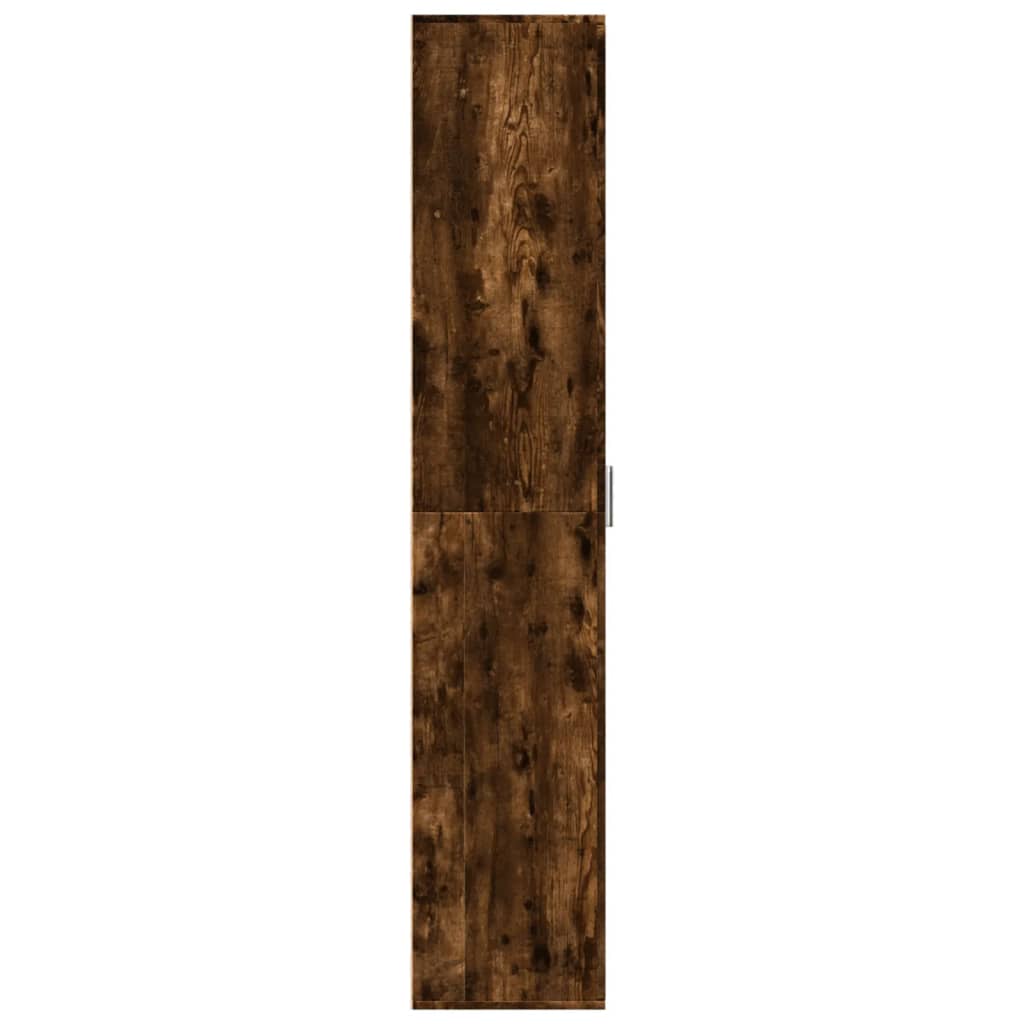 Chest of drawers, smoky oak, 60x35x180cm, engineered wood