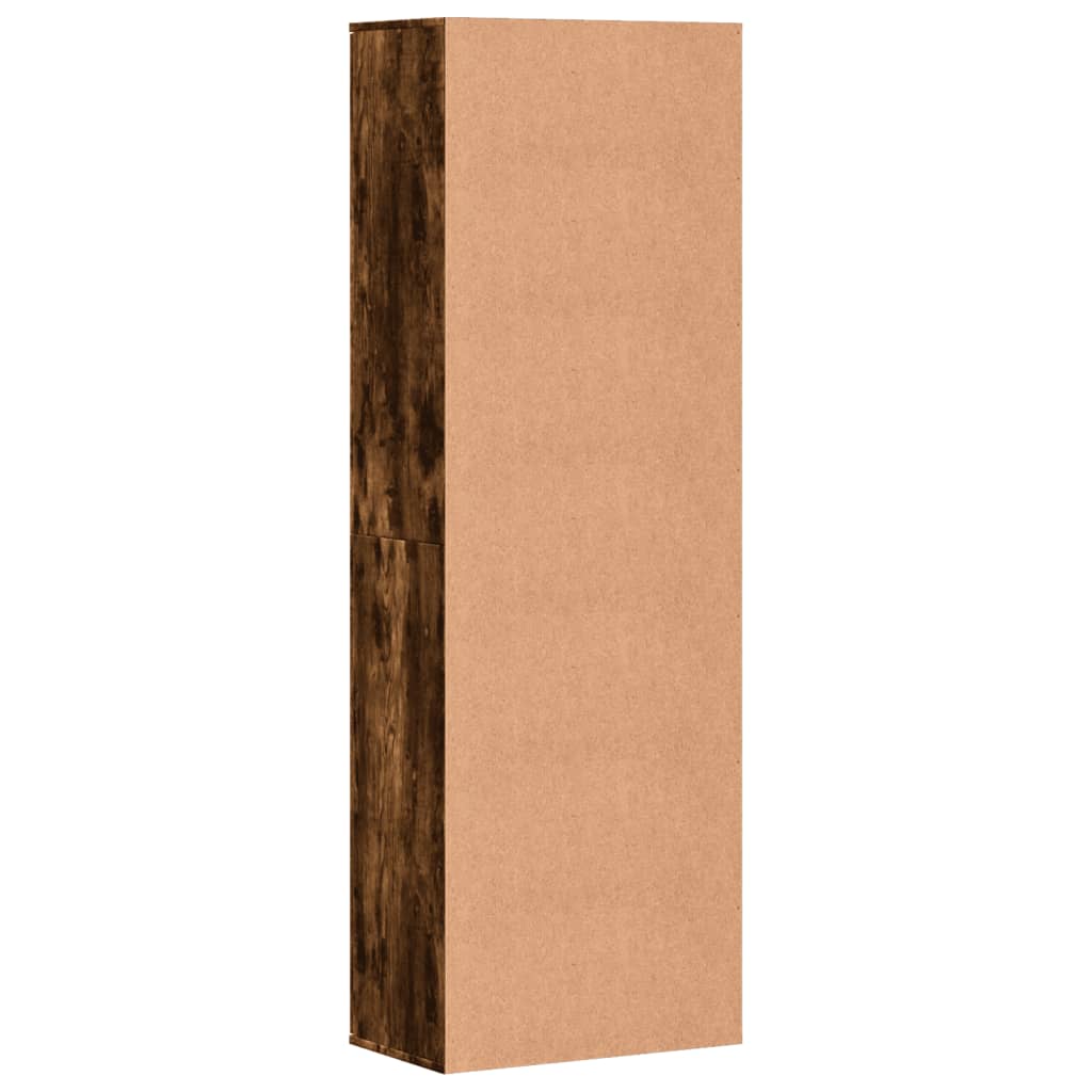 Chest of drawers, smoky oak, 60x35x180cm, engineered wood