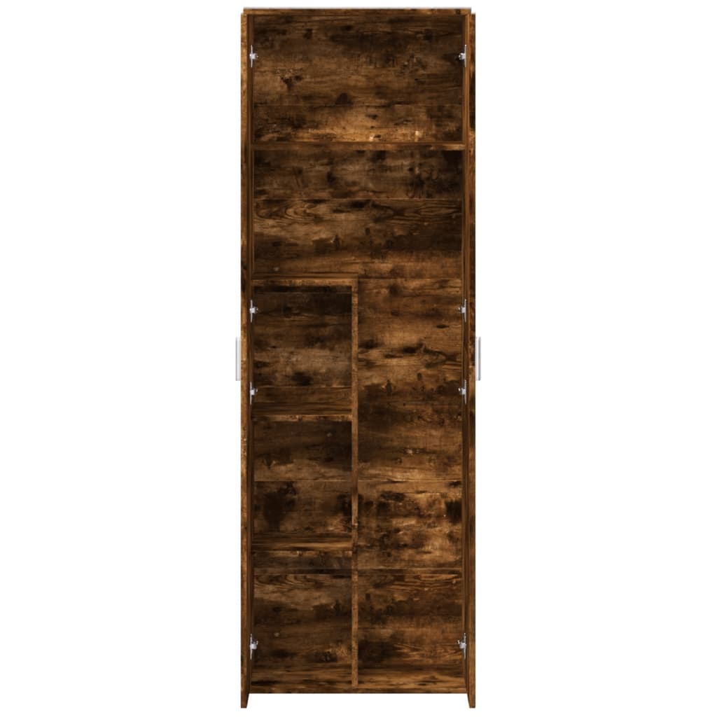 Chest of drawers, smoky oak, 60x35x180cm, engineered wood