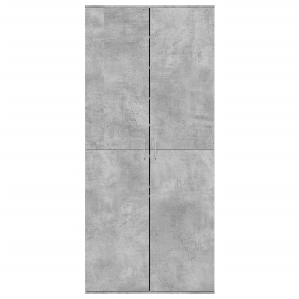 Apavu skapis, betona pelēks, 80x39x178cm, MDP