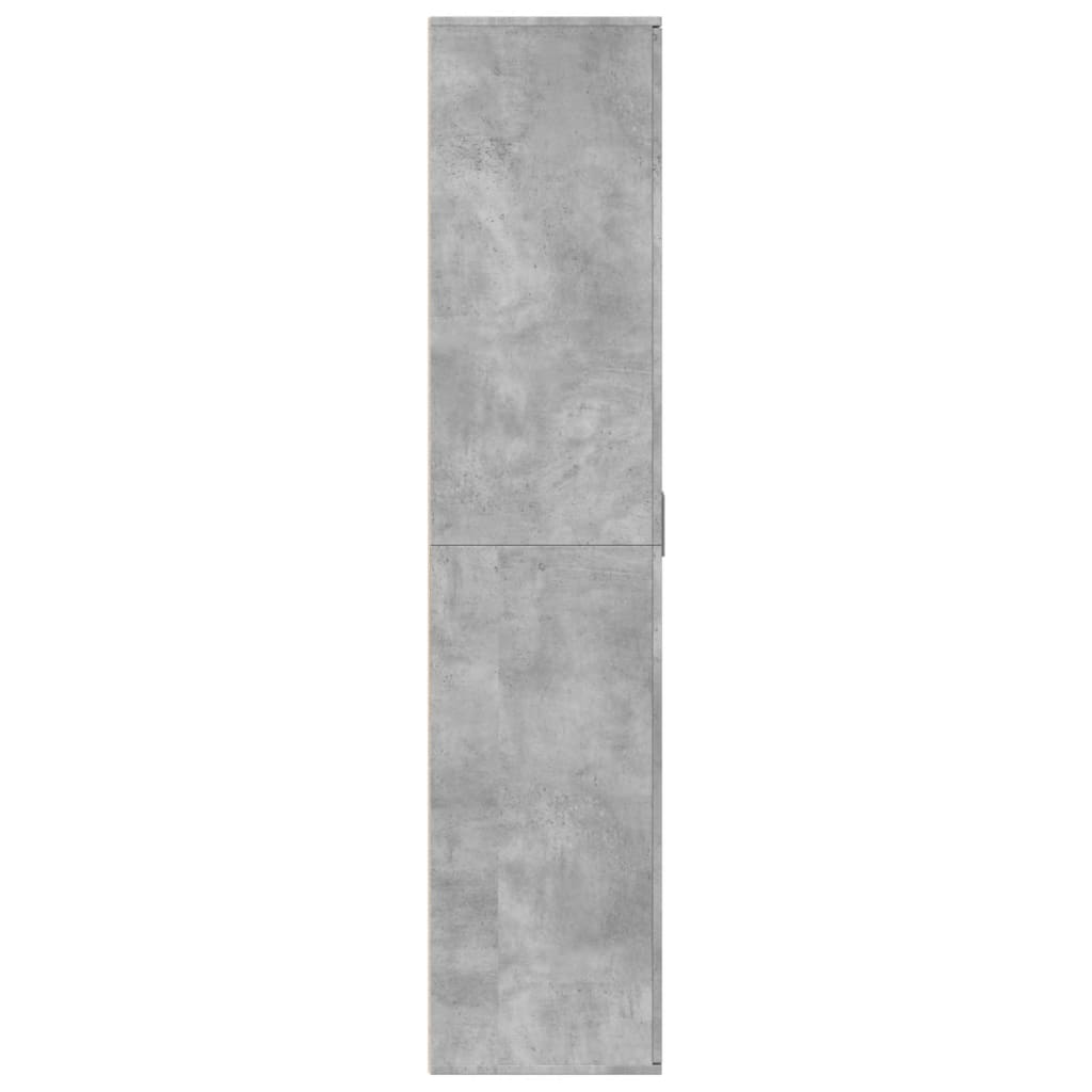 Apavu skapis, betona pelēks, 80x39x178cm, MDP