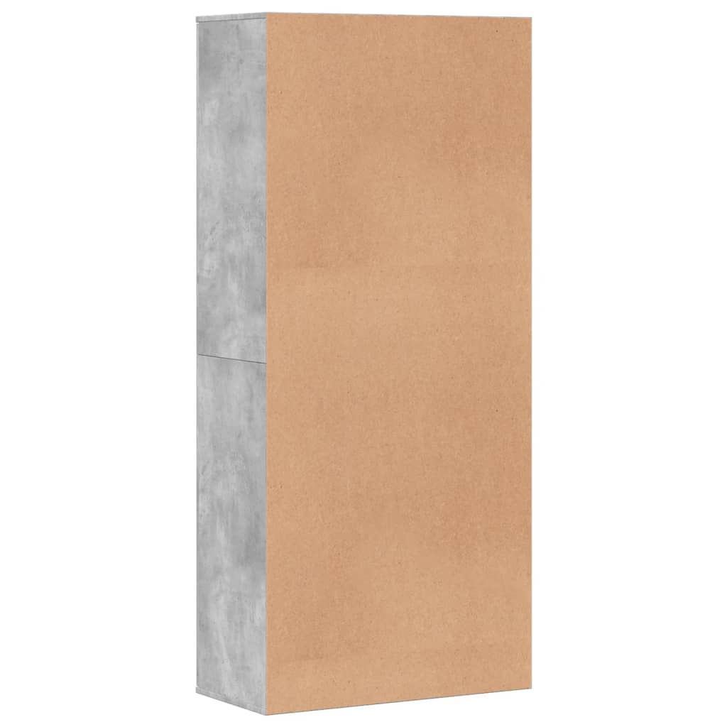 Apavu skapis, betona pelēks, 80x39x178cm, MDP
