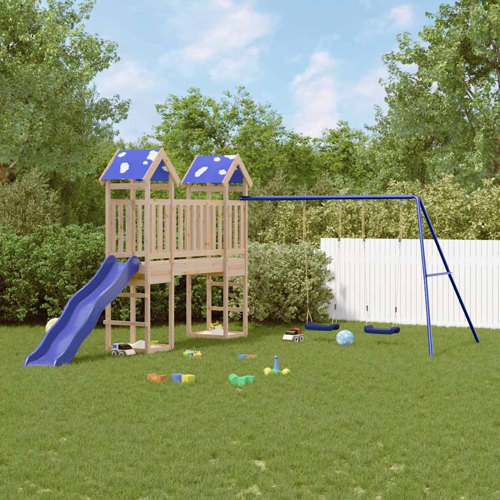 Outdoor play set, solid pine wood