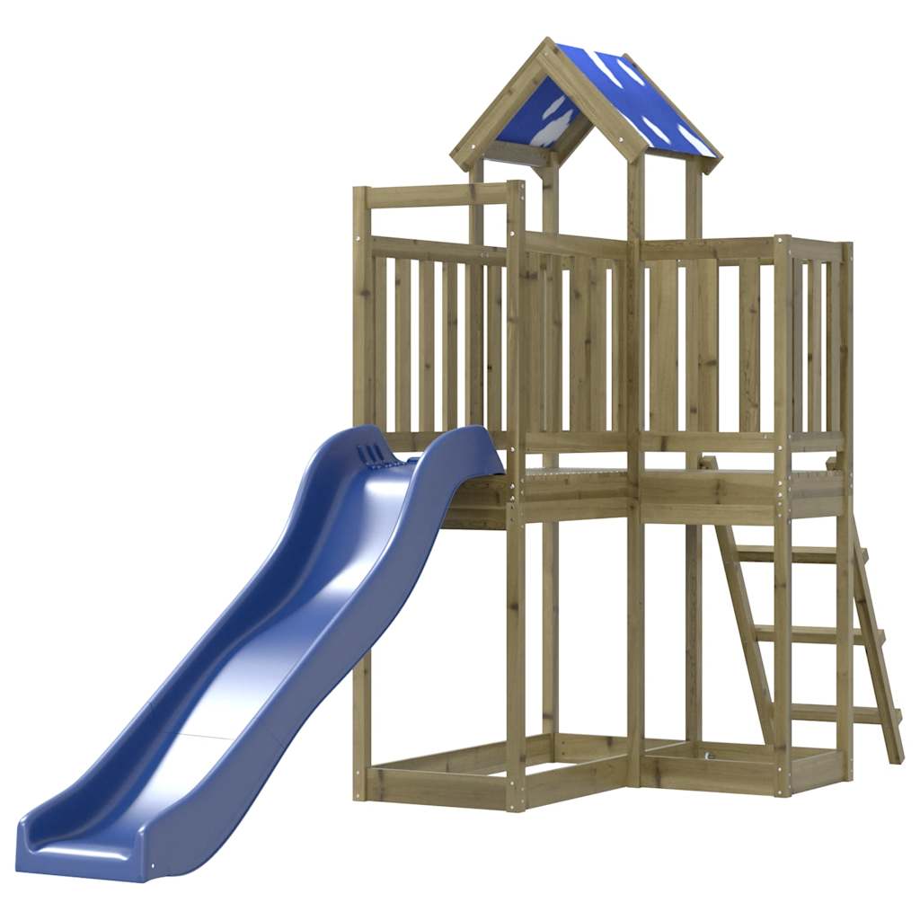Outdoor playground set, impregnated pine wood