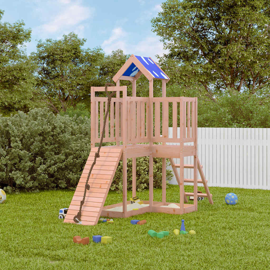 Outdoor play area set, solid Douglas fir