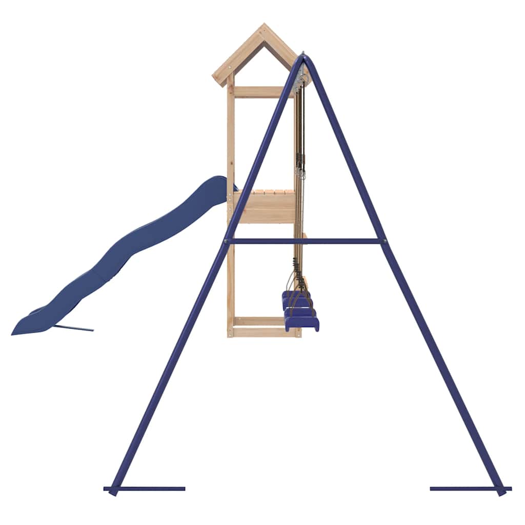 Lauko žaidimų aikštelės komplektas, pušies medienos masyvas
