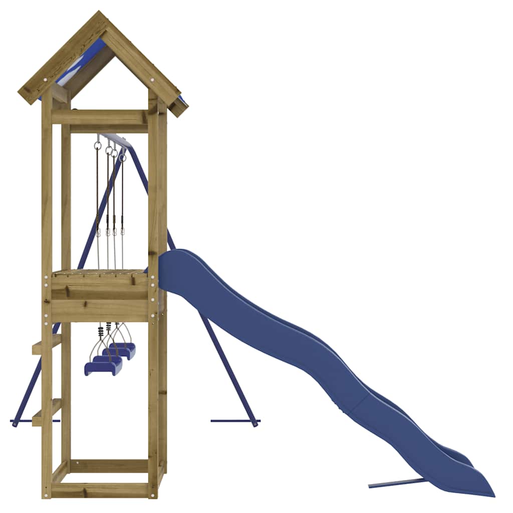 Outdoor playground set, impregnated pine wood