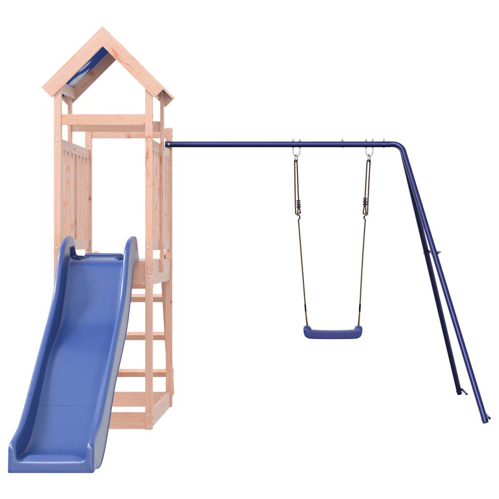 Outdoor play area set, solid Douglas fir