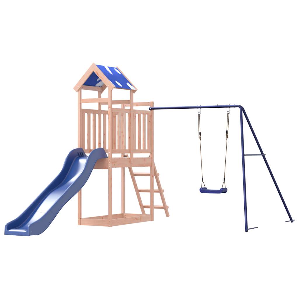 Outdoor play area set, solid Douglas fir