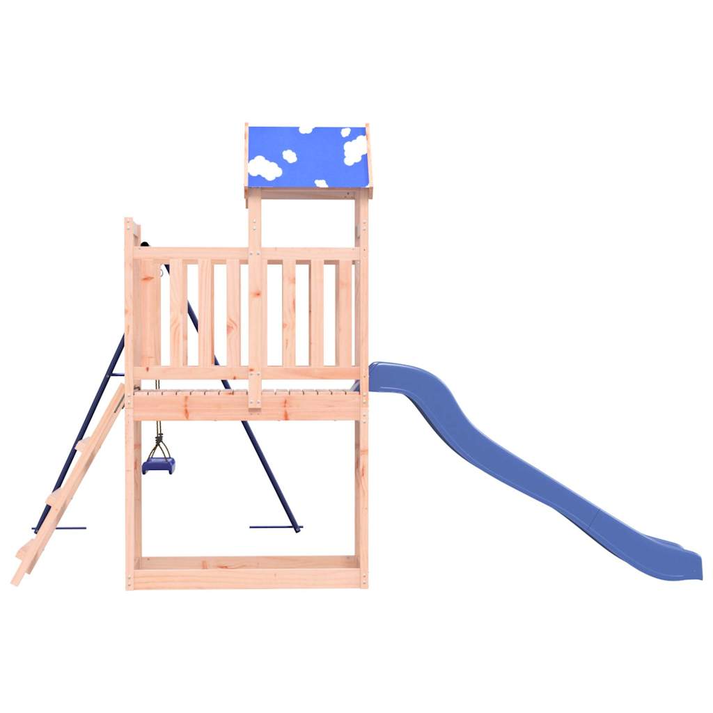 Outdoor play area set, solid Douglas fir