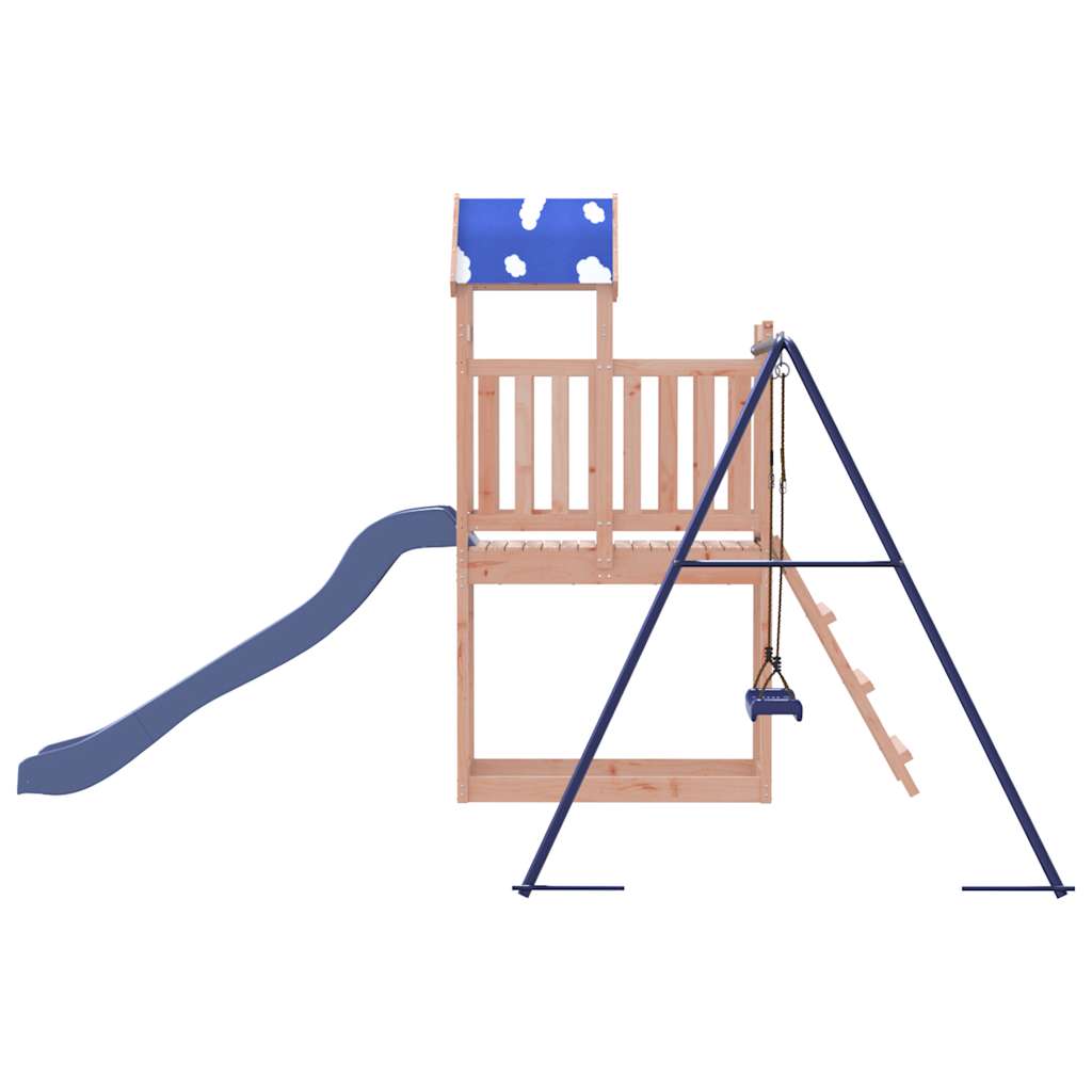 Outdoor play area set, solid Douglas fir