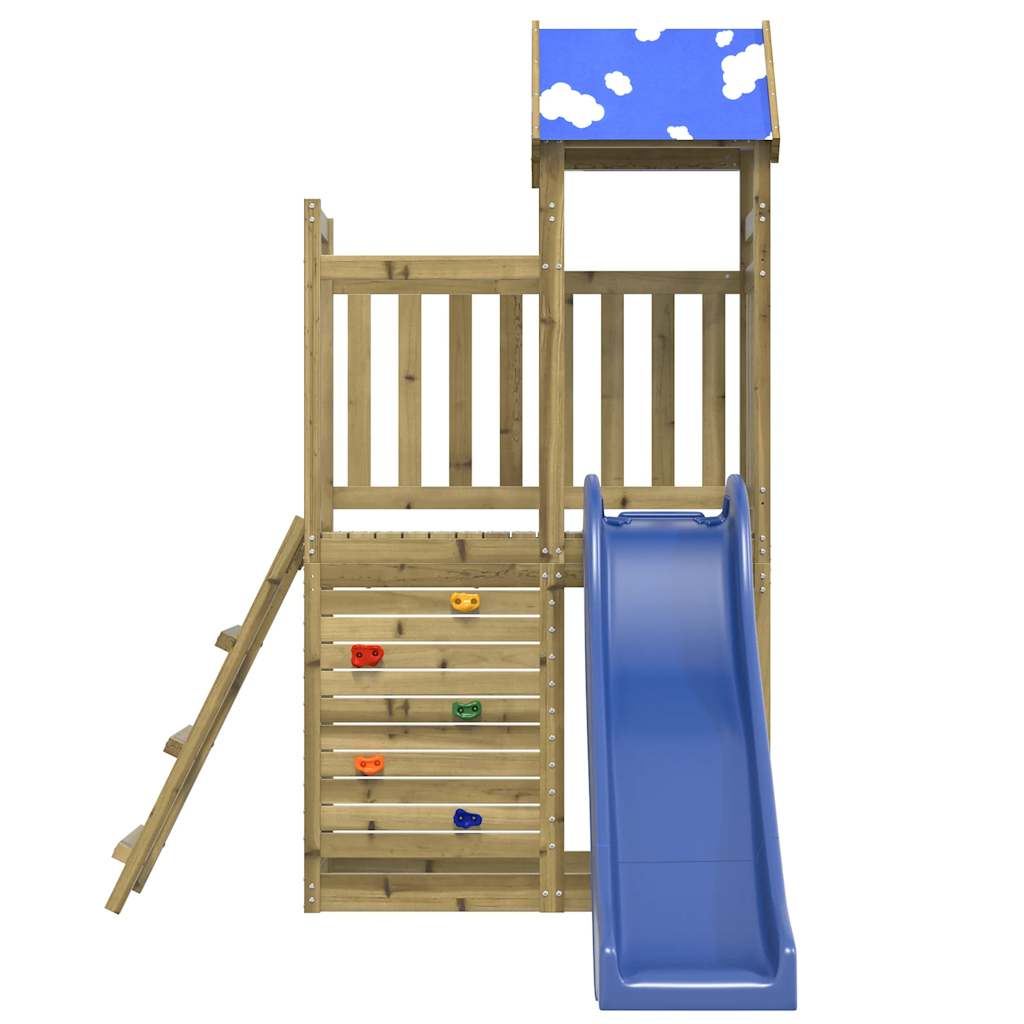 Outdoor playground set, impregnated pine wood