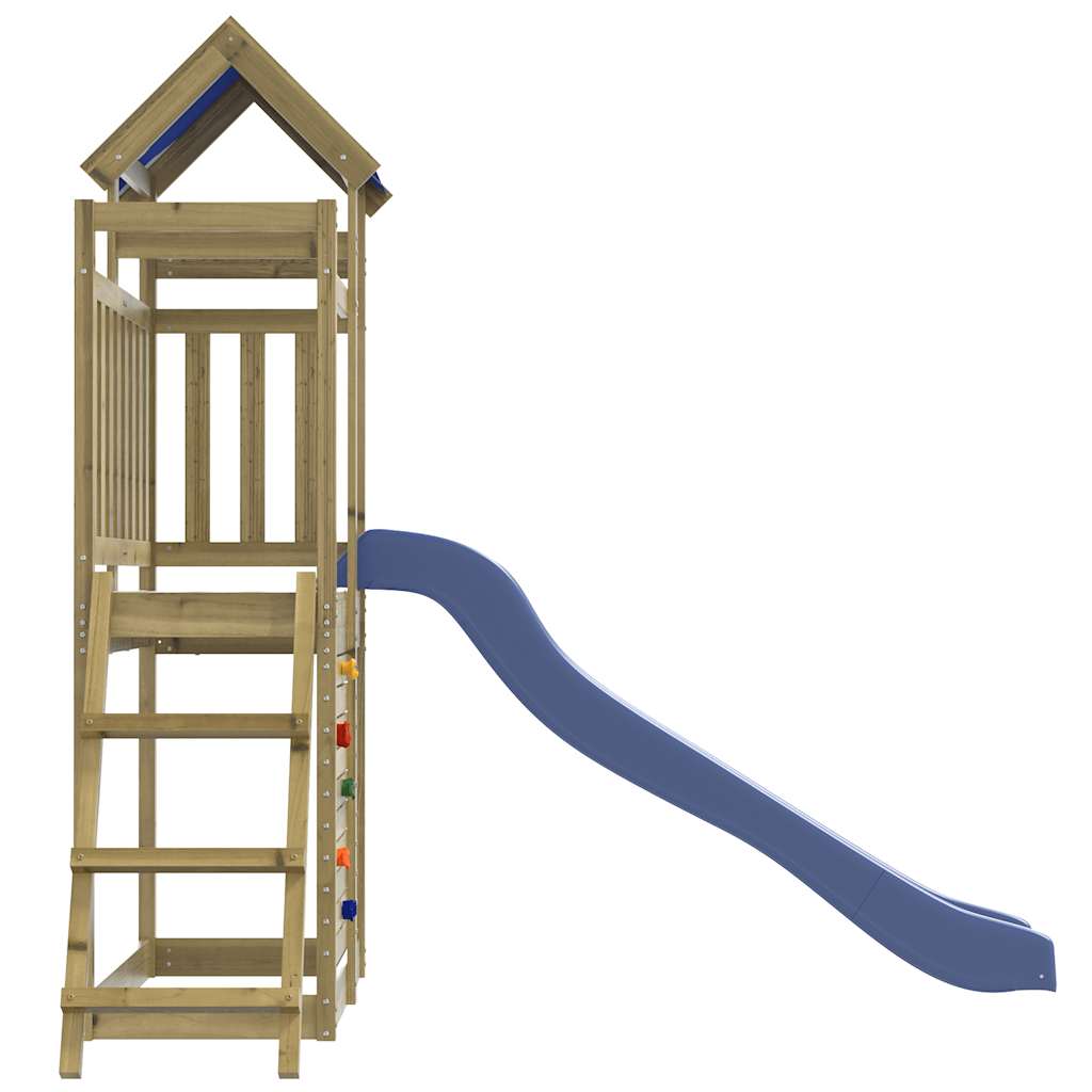 Outdoor playground set, impregnated pine wood