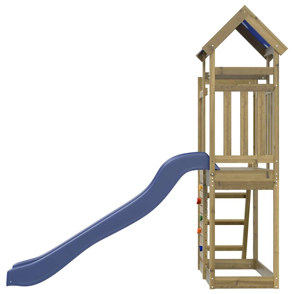 Outdoor playground set, impregnated pine wood