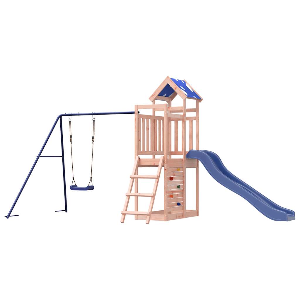 Outdoor play area set, solid Douglas fir