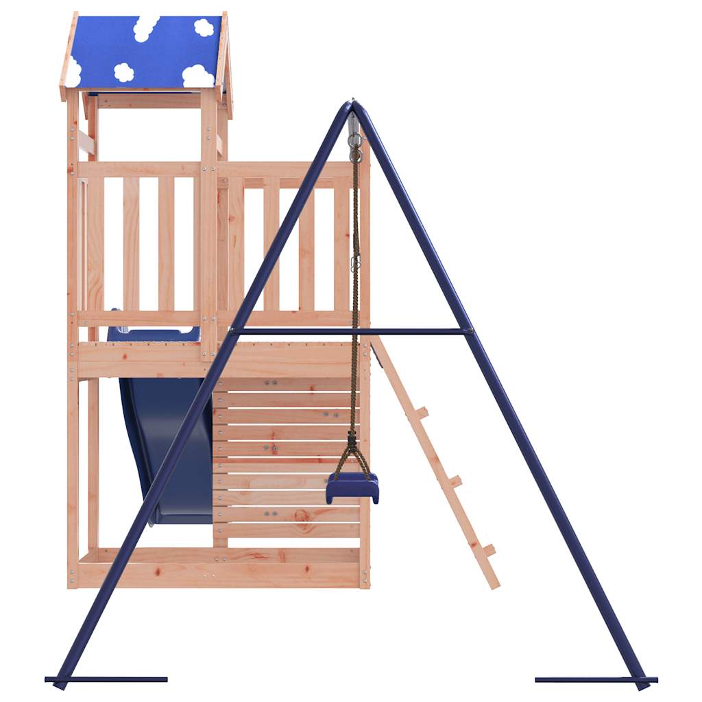 Outdoor play area set, solid Douglas fir