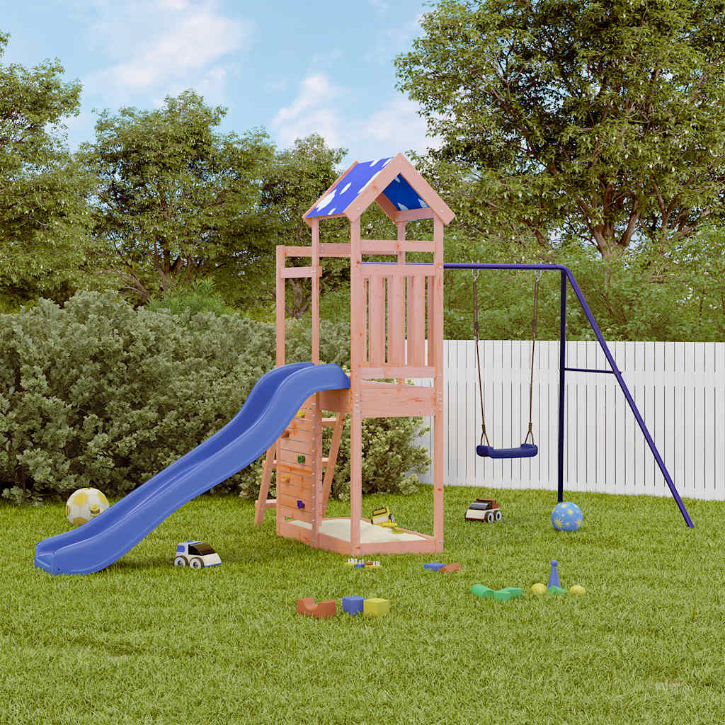 Outdoor play area set, solid Douglas fir