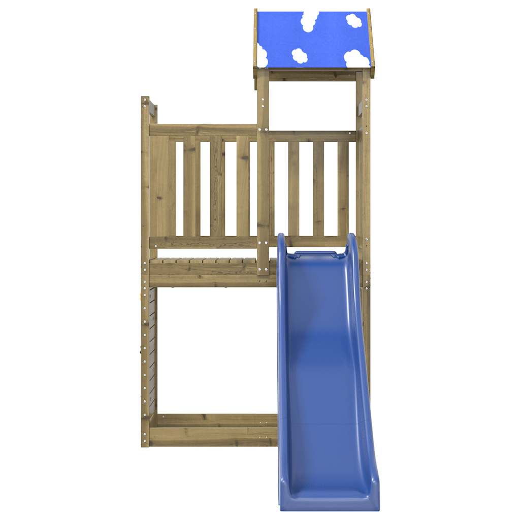 Outdoor playground set, impregnated pine wood