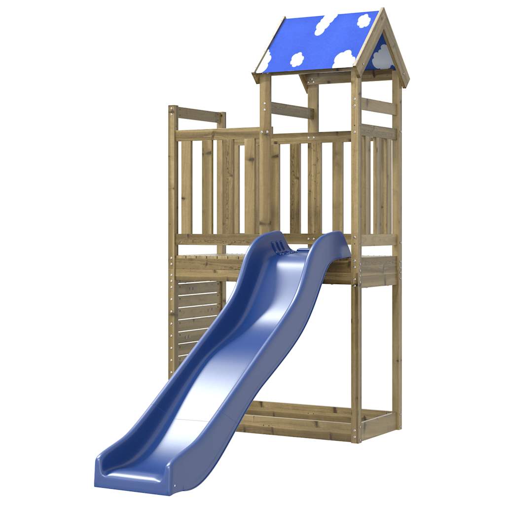 Outdoor playground set, impregnated pine wood