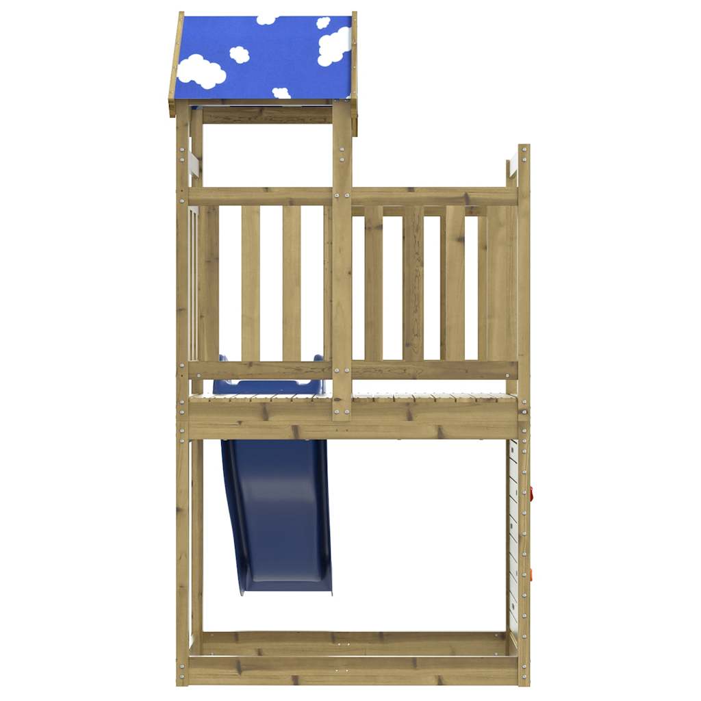 Outdoor playground set, impregnated pine wood