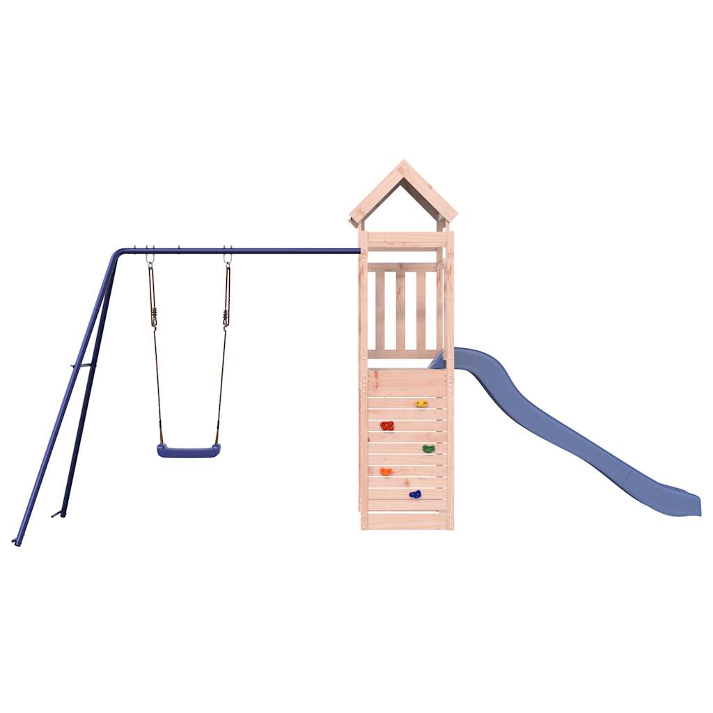 Outdoor play area set, solid Douglas fir