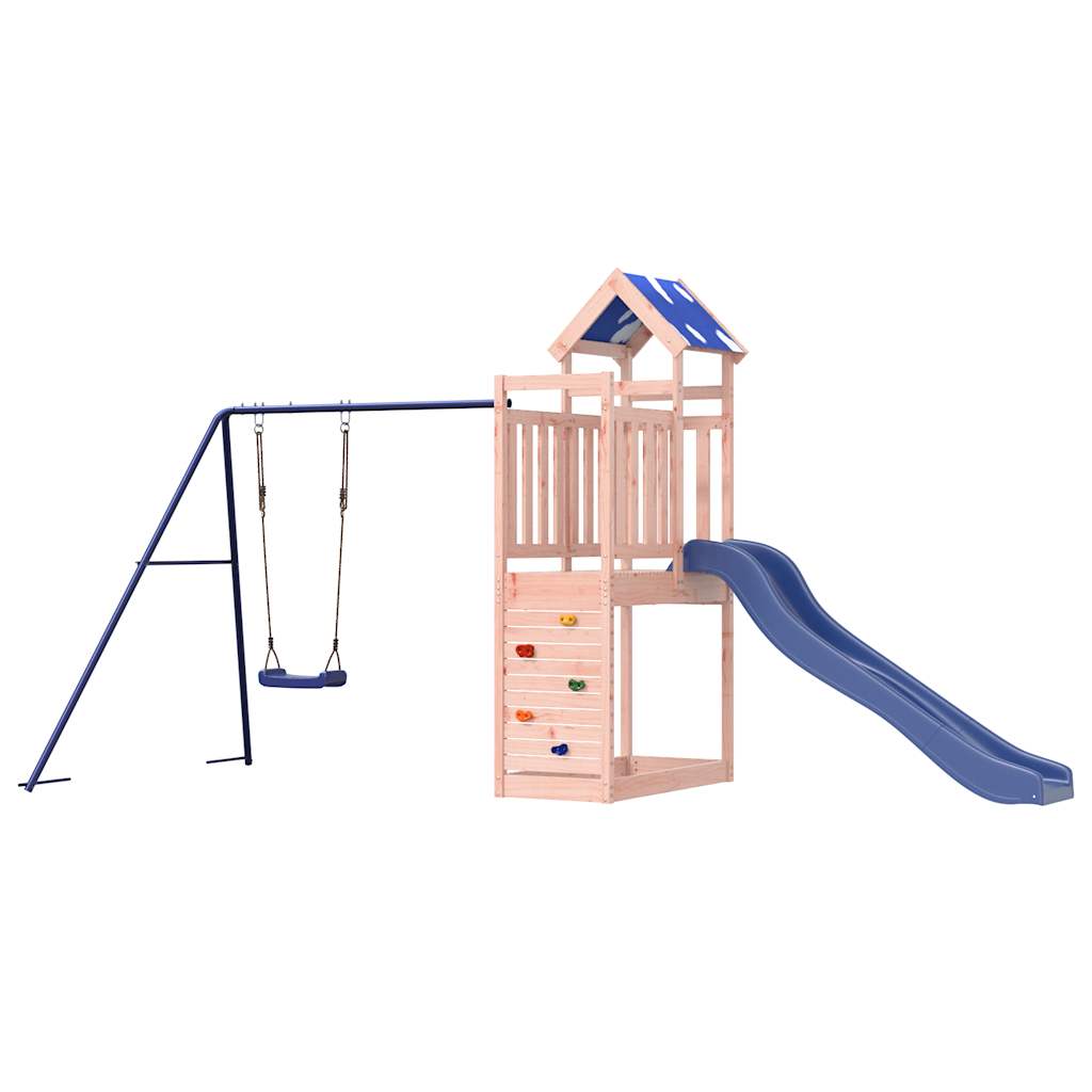 Outdoor play area set, solid Douglas fir