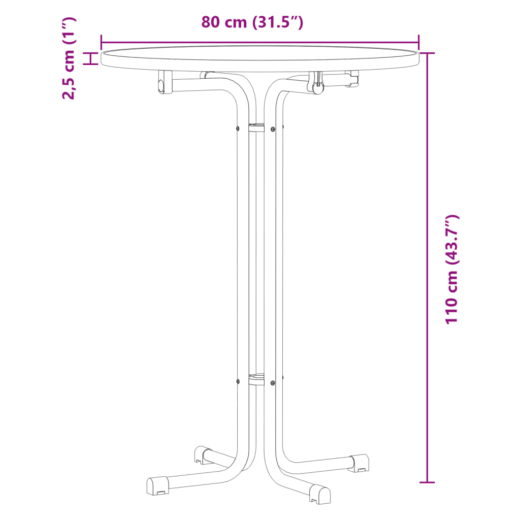 Dining table, black, 80x110cm, engineered wood and steel