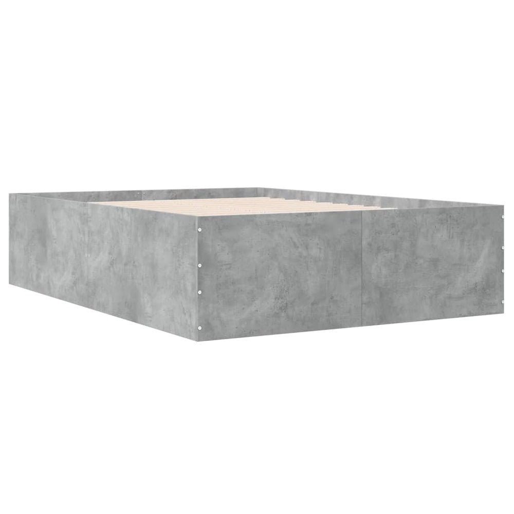 Lovos rėmas, betono pilkos spalvos, 120x190cm, apdirbta mediena