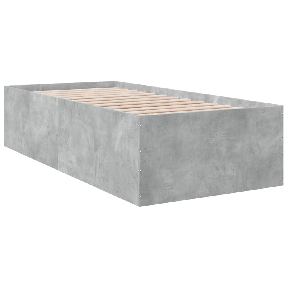 Lovos rėmas, betono pilkos spalvos, 75x190cm, apdirbta mediena