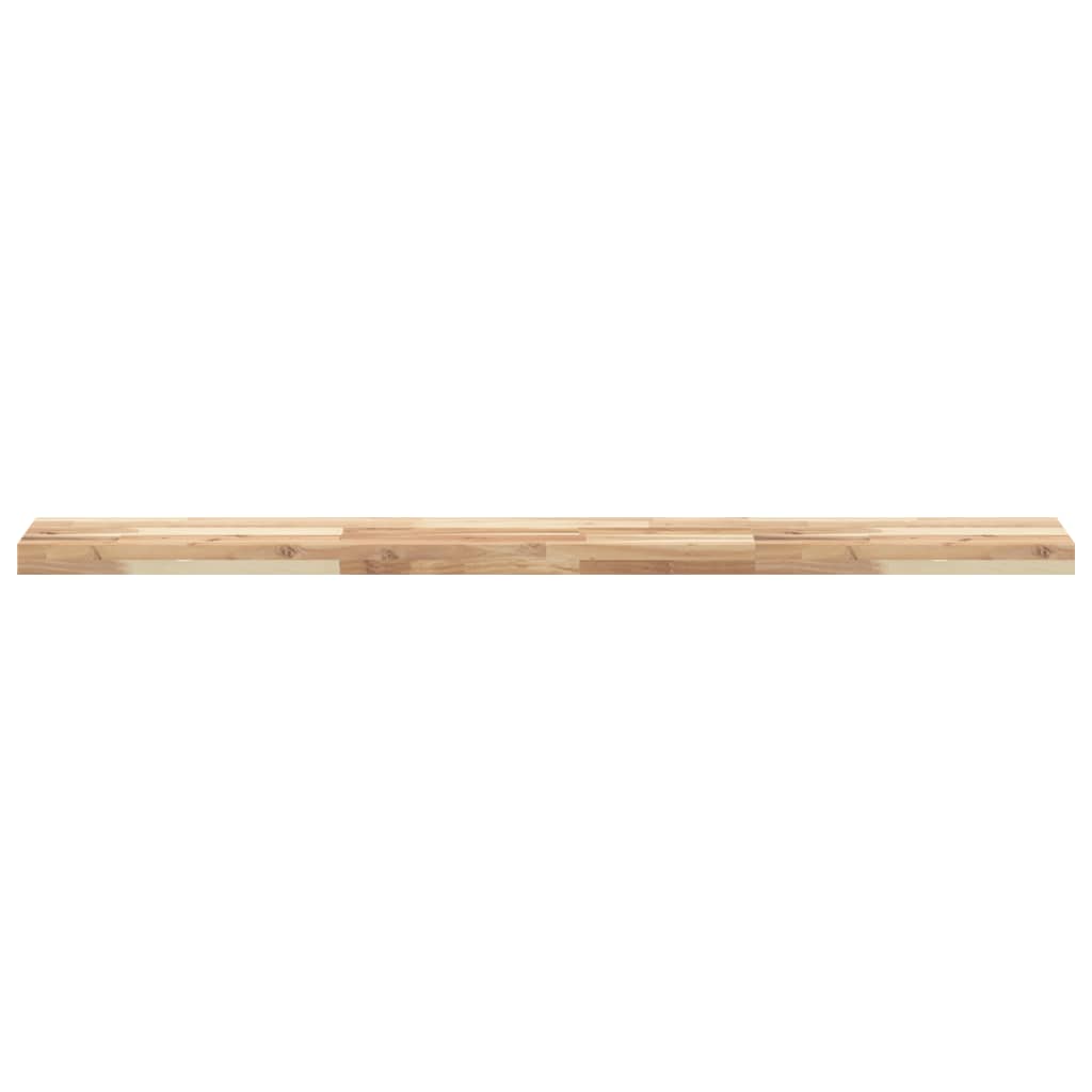 Pakabinamos lentynos, 2 vnt., 140x20x4 cm, neapdorota akacijos masyvo mediena