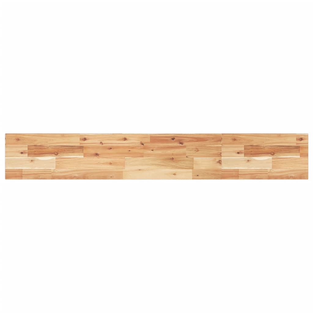 Pakabinamos lentynos, 4 vnt., 120x20x2 cm, aliejumi dažyta akacijos masyvo mediena