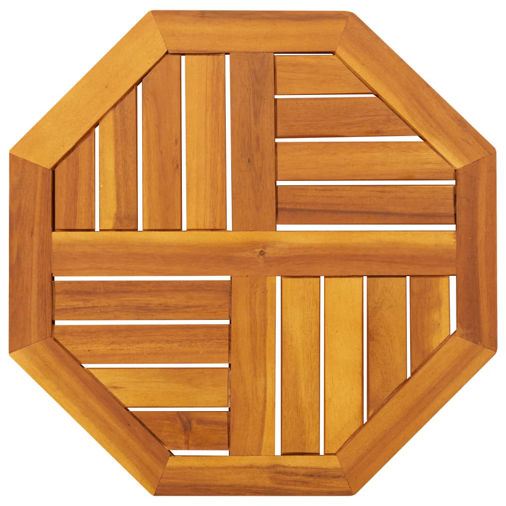 Galda virsma, 50x50x2 cm, akācijas koka masīvs, astoņstūraina