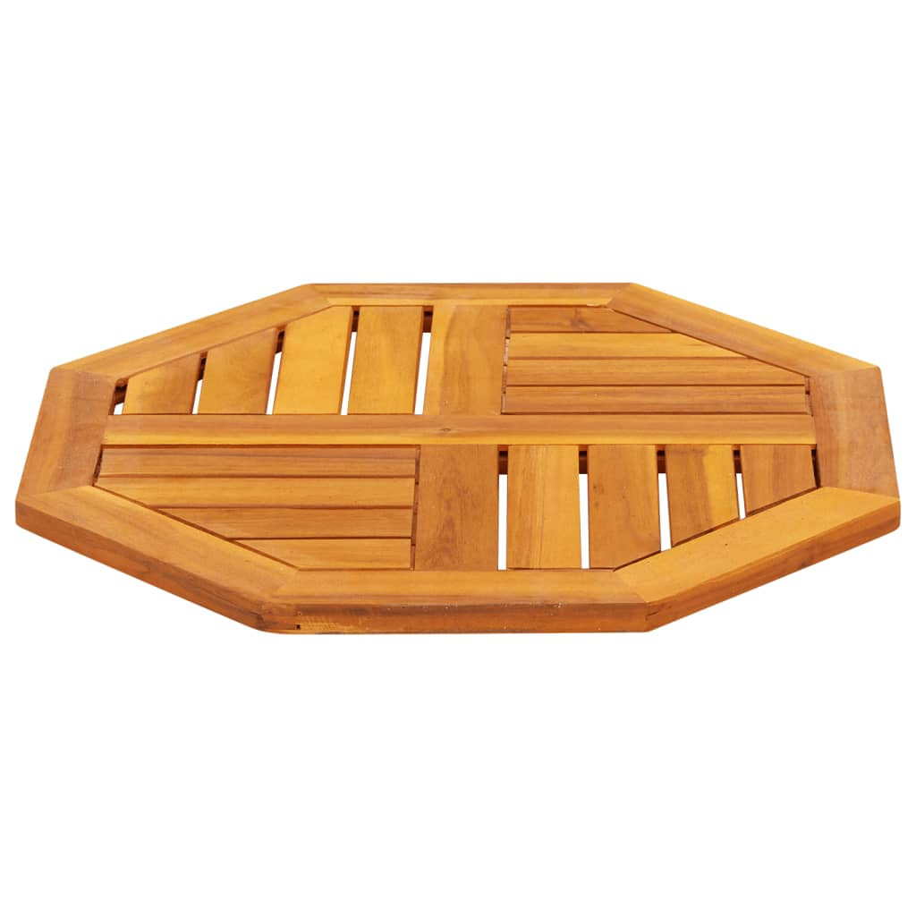 Galda virsma, 50x50x2 cm, akācijas koka masīvs, astoņstūraina