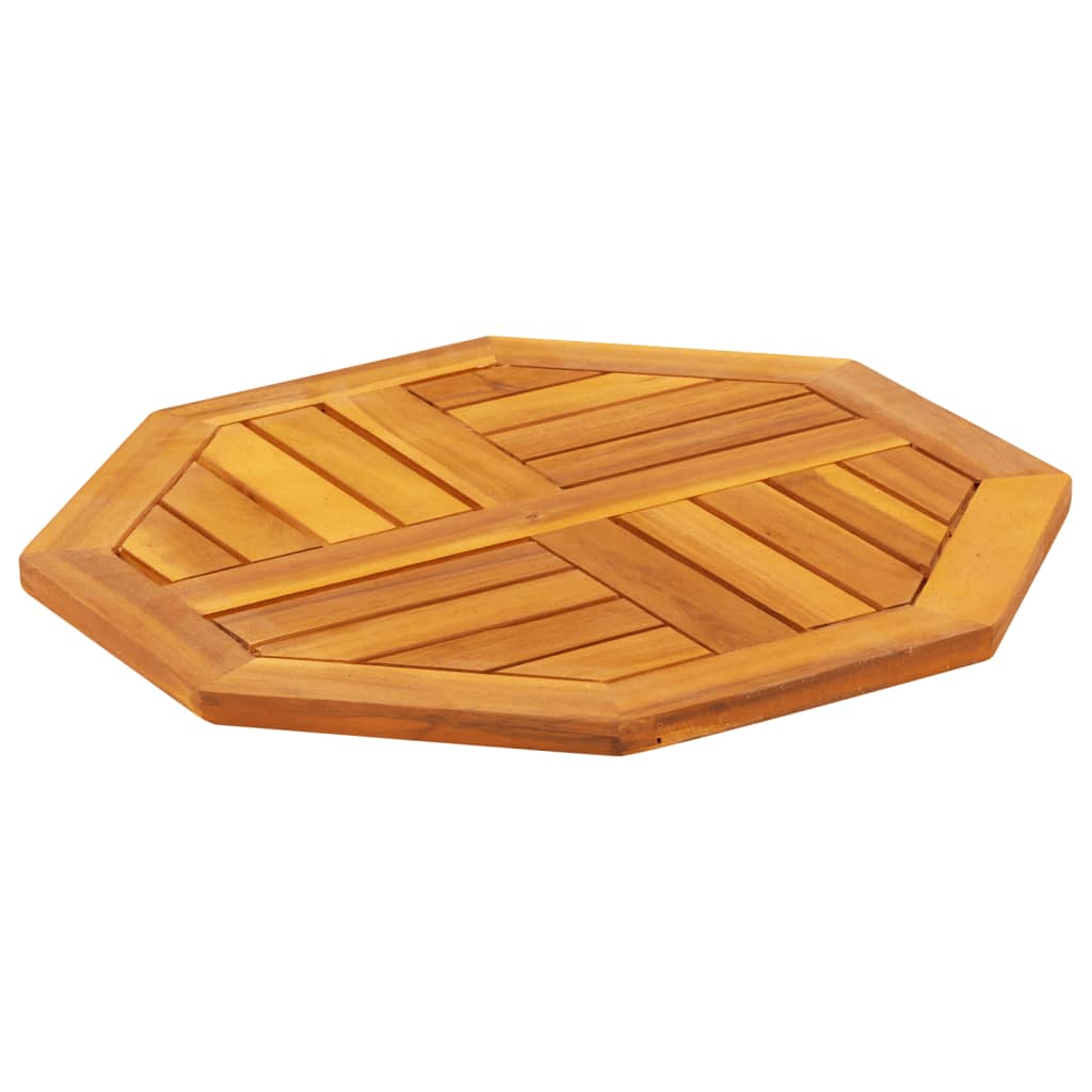 Galda virsma, 50x50x2 cm, akācijas koka masīvs, astoņstūraina
