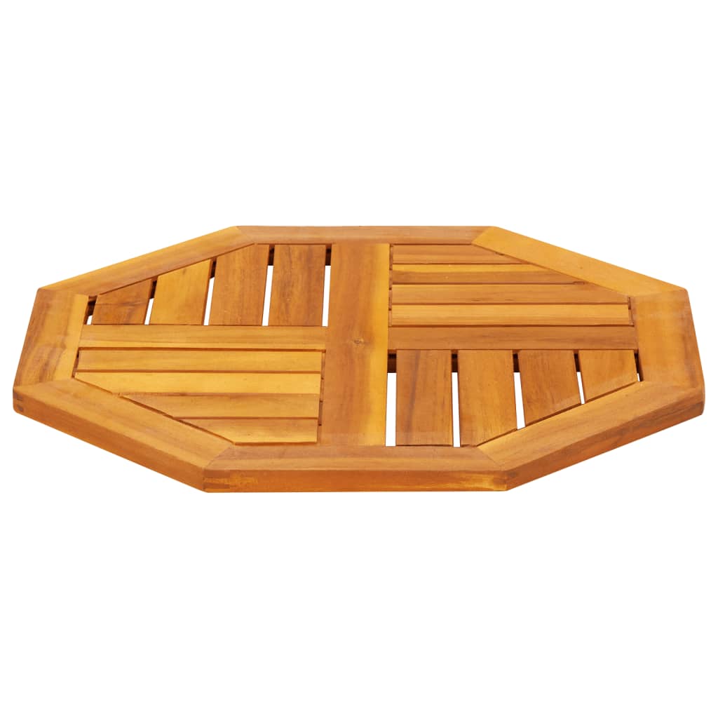 Galda virsma, 50x50x2 cm, akācijas koka masīvs, astoņstūraina