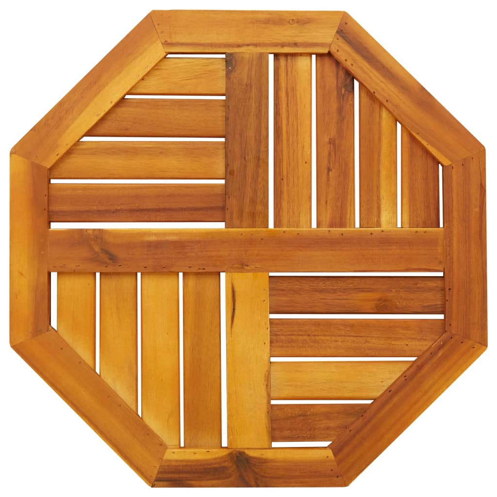 Galda virsma, 50x50x2 cm, akācijas koka masīvs, astoņstūraina
