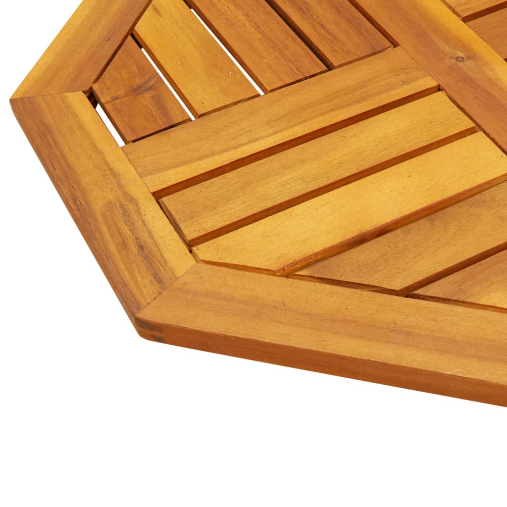 Galda virsma, 50x50x2 cm, akācijas koka masīvs, astoņstūraina