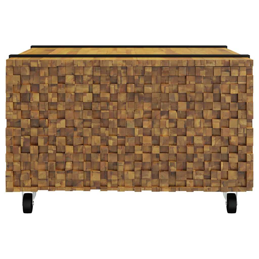 Kafijas galdiņš Brūns 60 x 60 x 38 cm Ciets tīkkoks