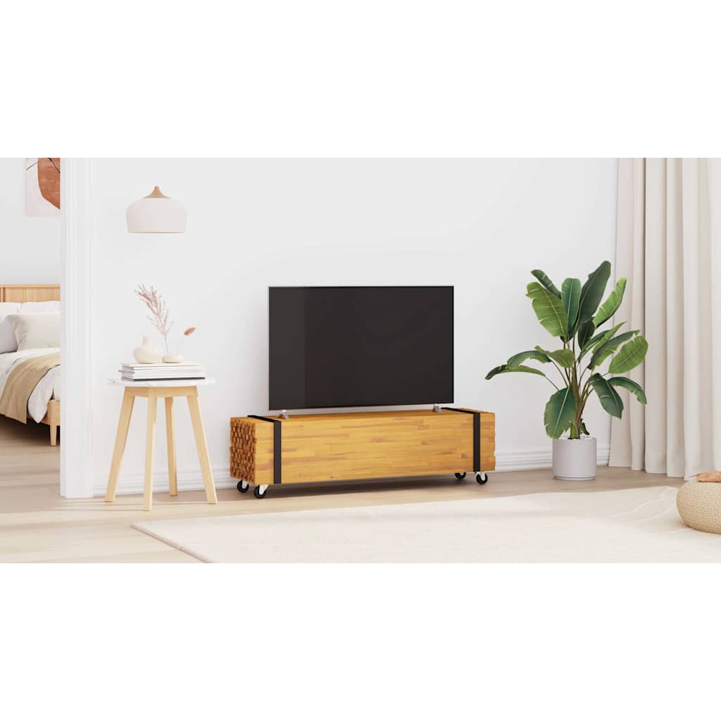 Televizoriaus stovas Ruda 110 x 30 x 30 cm Kieto teka medžio