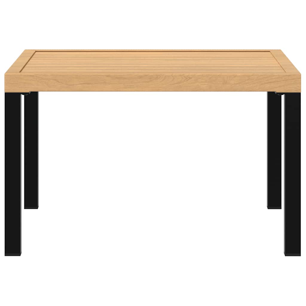 Garden coffee table, black, 65x65x40cm, aluminum