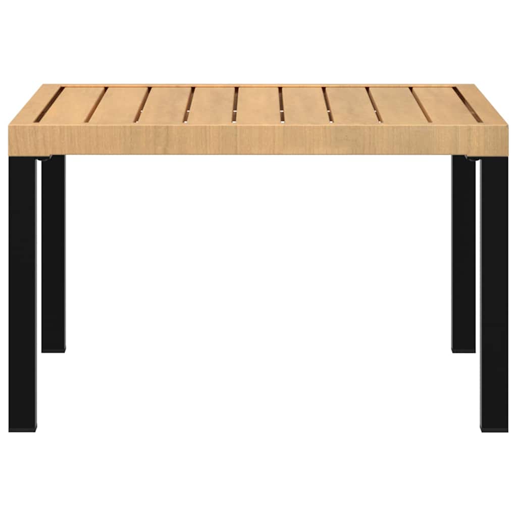Garden coffee table, black, 65x65x40cm, aluminum