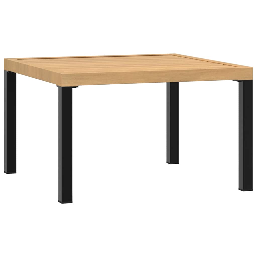 Garden coffee table, black, 65x65x40cm, aluminum