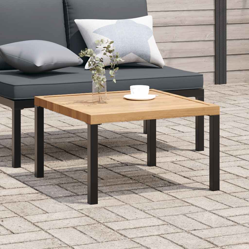 Garden coffee table, black, 65x65x40cm, aluminum