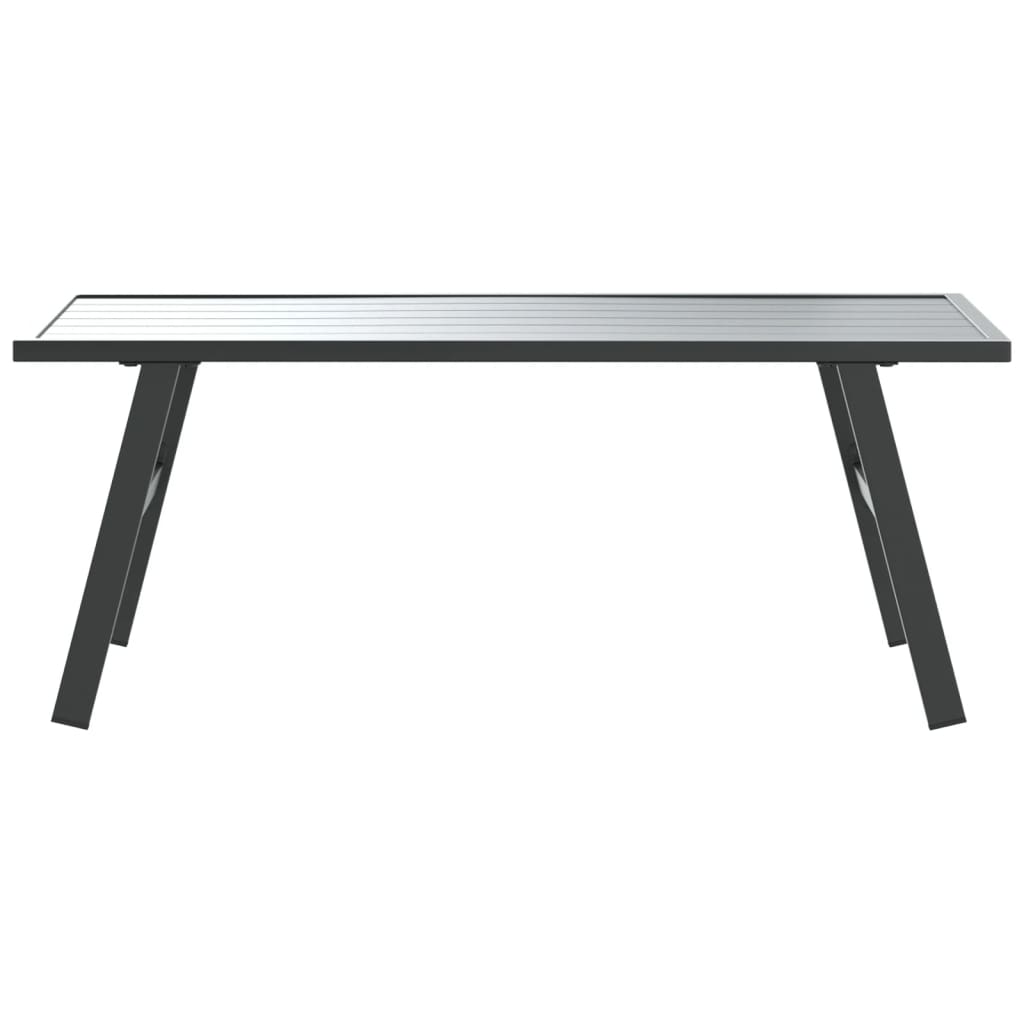 Garden coffee table, black, 90x45x35cm, steel